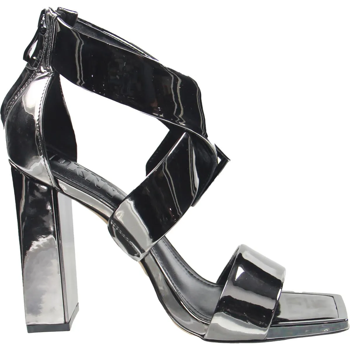 Revelyn Womens Buckle Manmade Block Heels