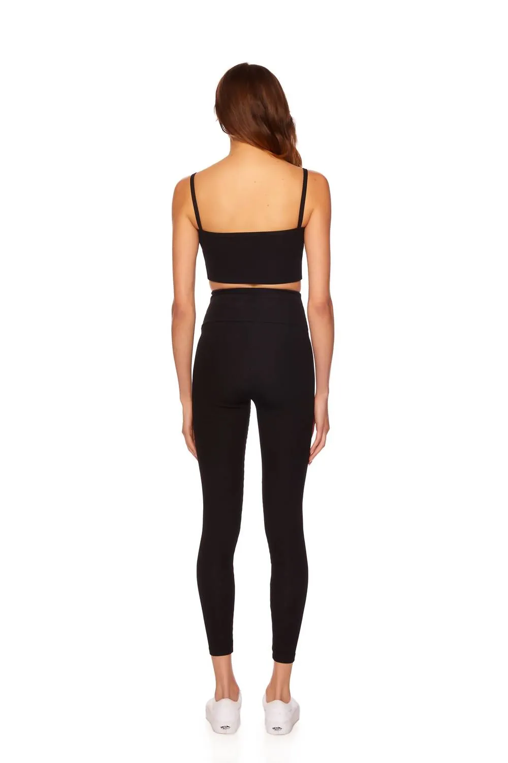 Rib Leggings In Black