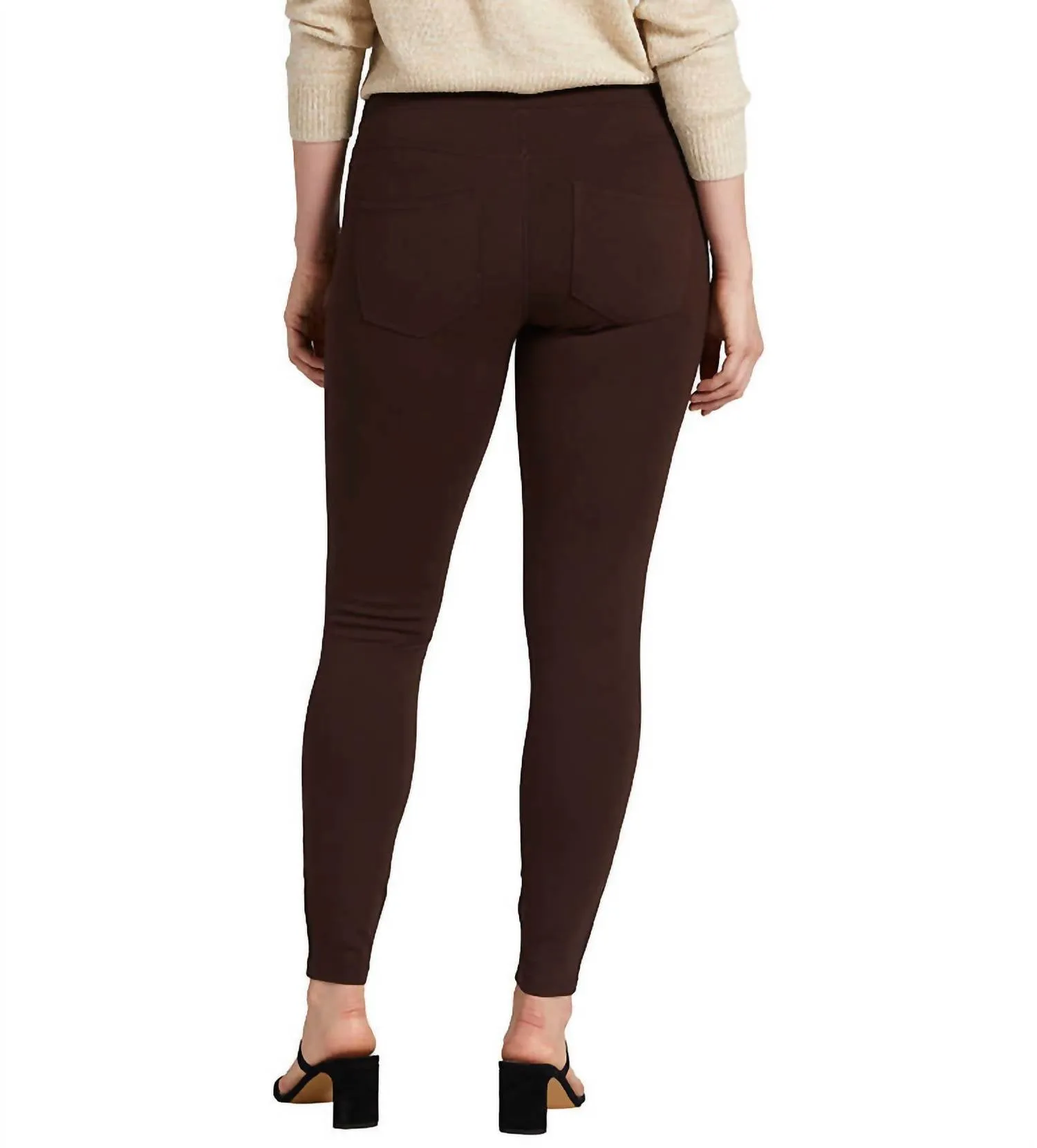 Ricki Mid Rise Legging In Brown