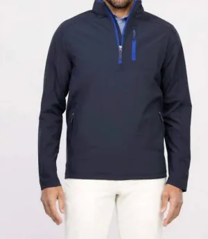 Riggs Water Resistant 1/4 Zip Pullover – Navy