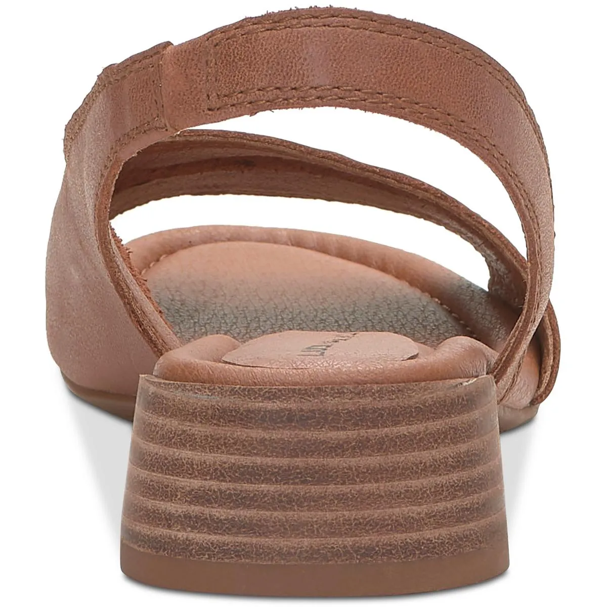 Rimma Womens Leather Peep-Toe Slingback Sandals