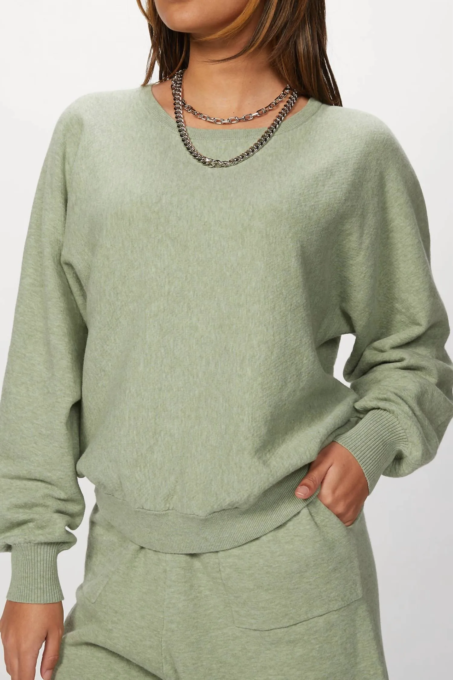 Saly Sweatshirt In Matcha Latte