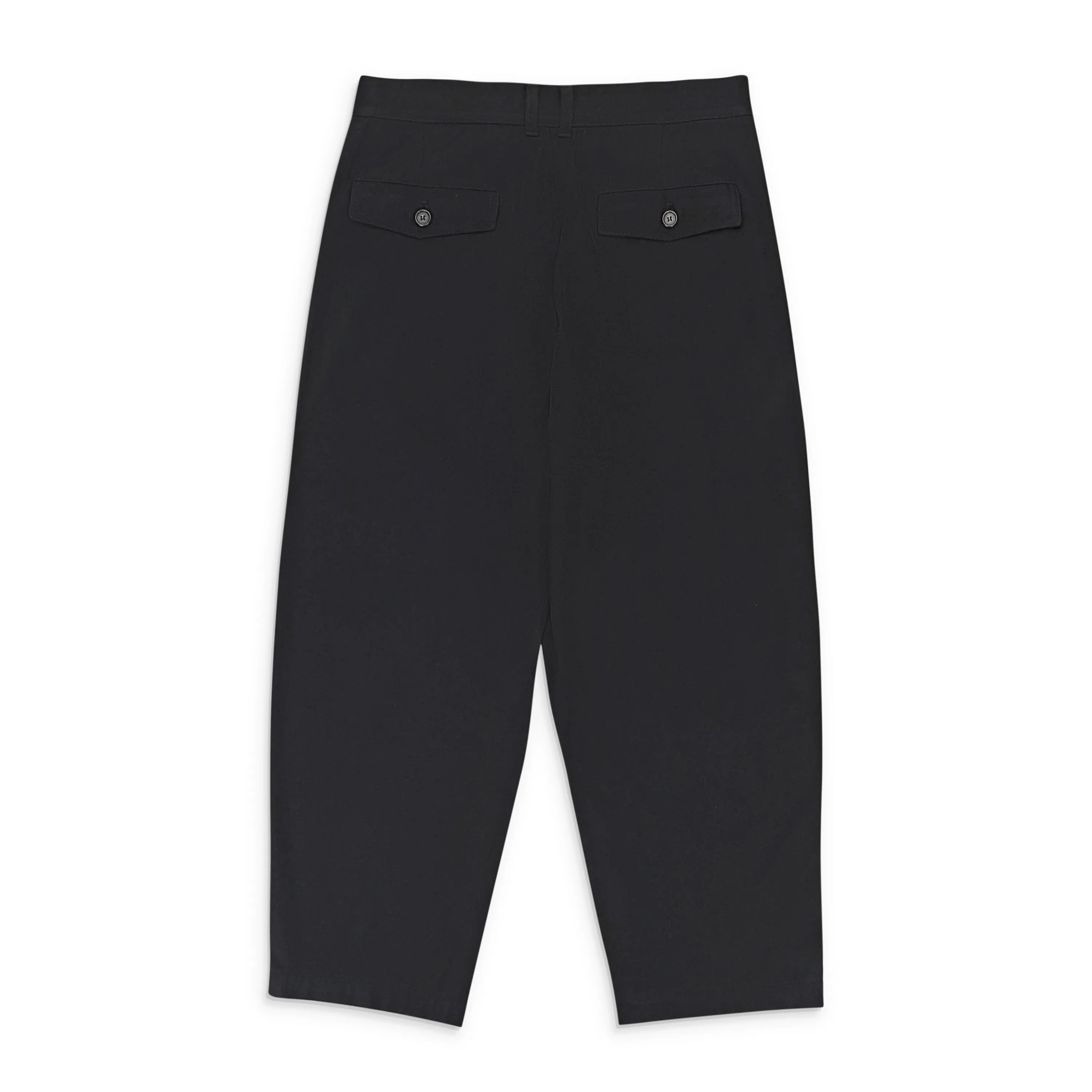 SAWSANAS WOOL WIDE LEG BLACK TROUSERS