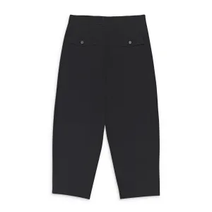 SAWSANAS WOOL WIDE LEG BLACK TROUSERS