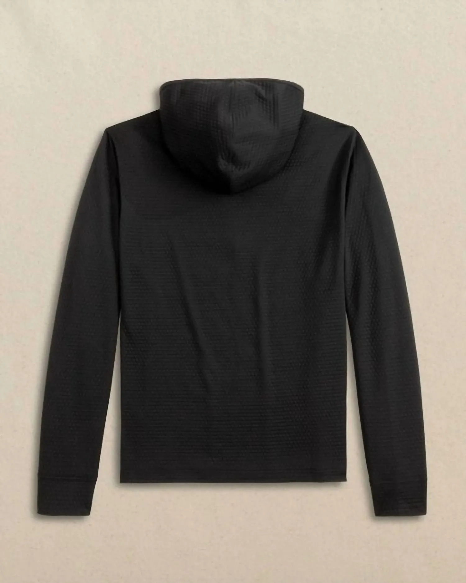Scuttle Hoodie Performance Quarter Zip In Caviar Black