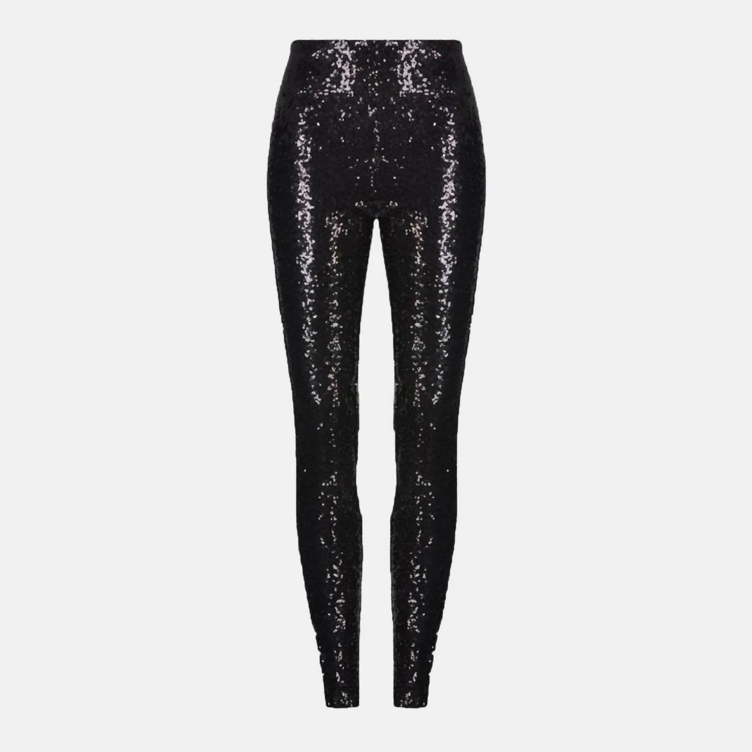 Sequin High Waisted Legging In Black