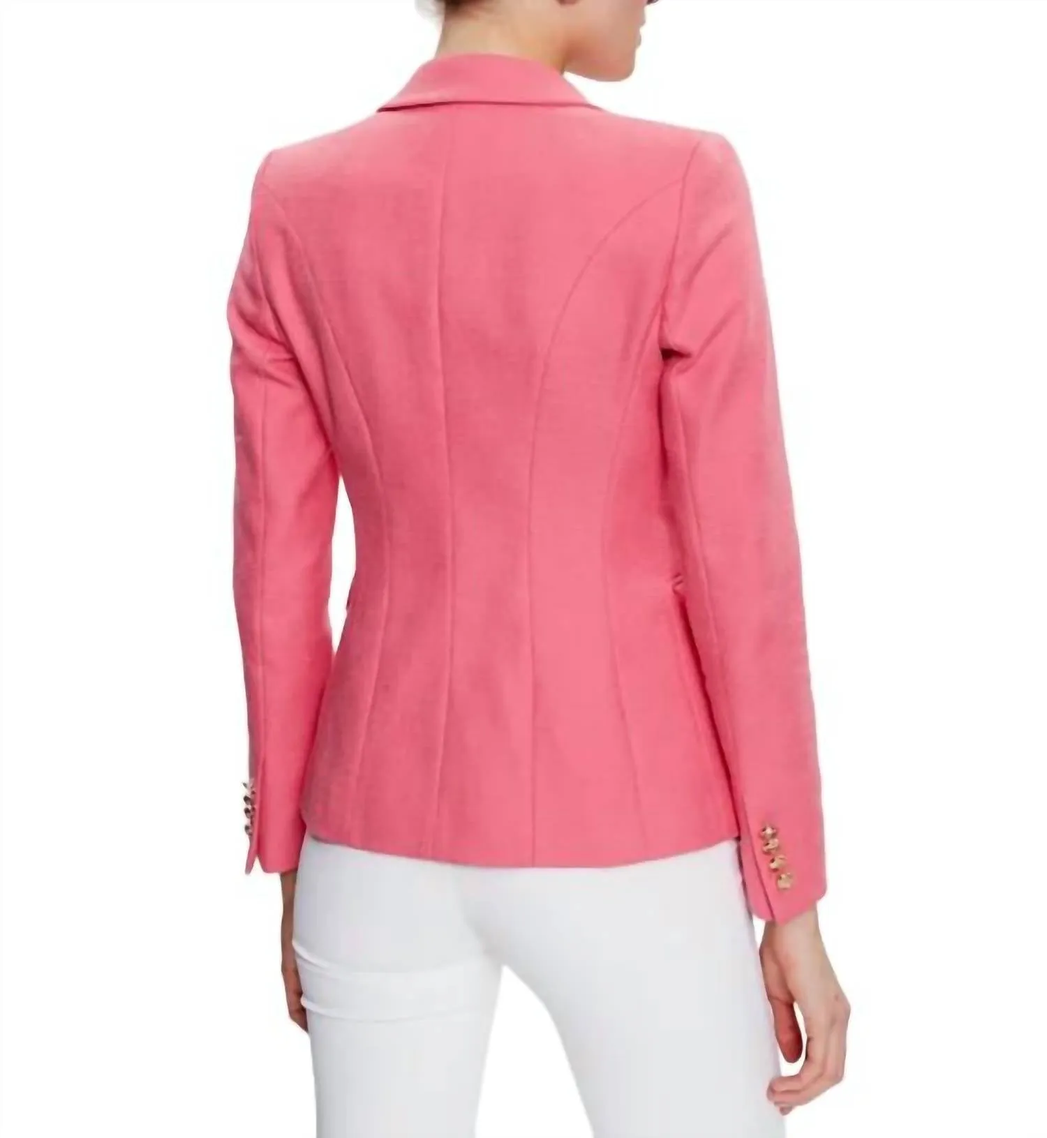 Slim Fit Attila Jacket In Deep Rose