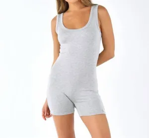 Snuggle Jumpsuit In Heather Grey