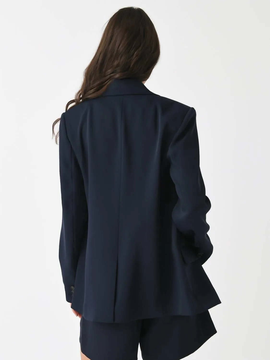 Soft Suiting Single-Breasted Blazer In Coastal Blue