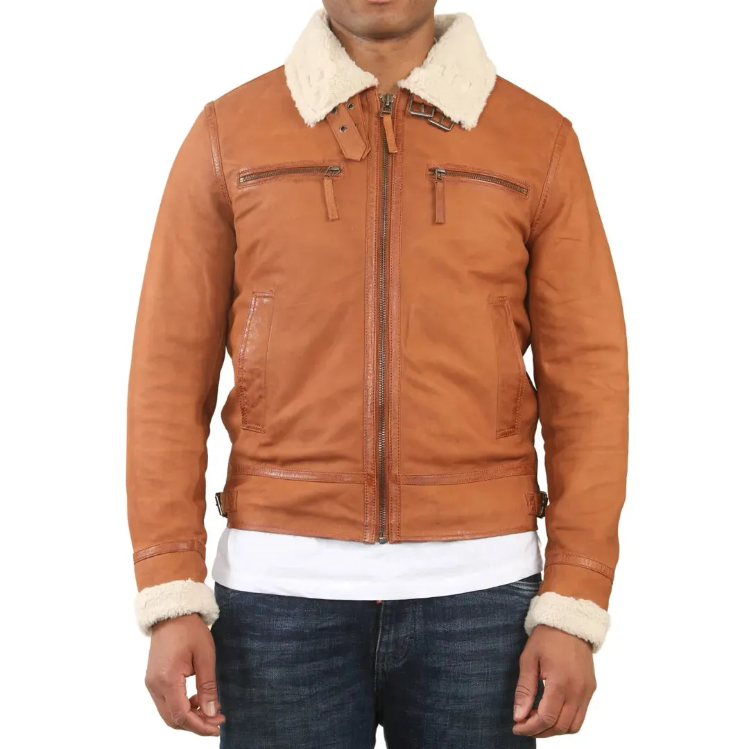 Suede Pilot Aviator Leather Jacket