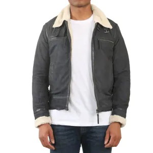 Suede Pilot Aviator Leather Jacket