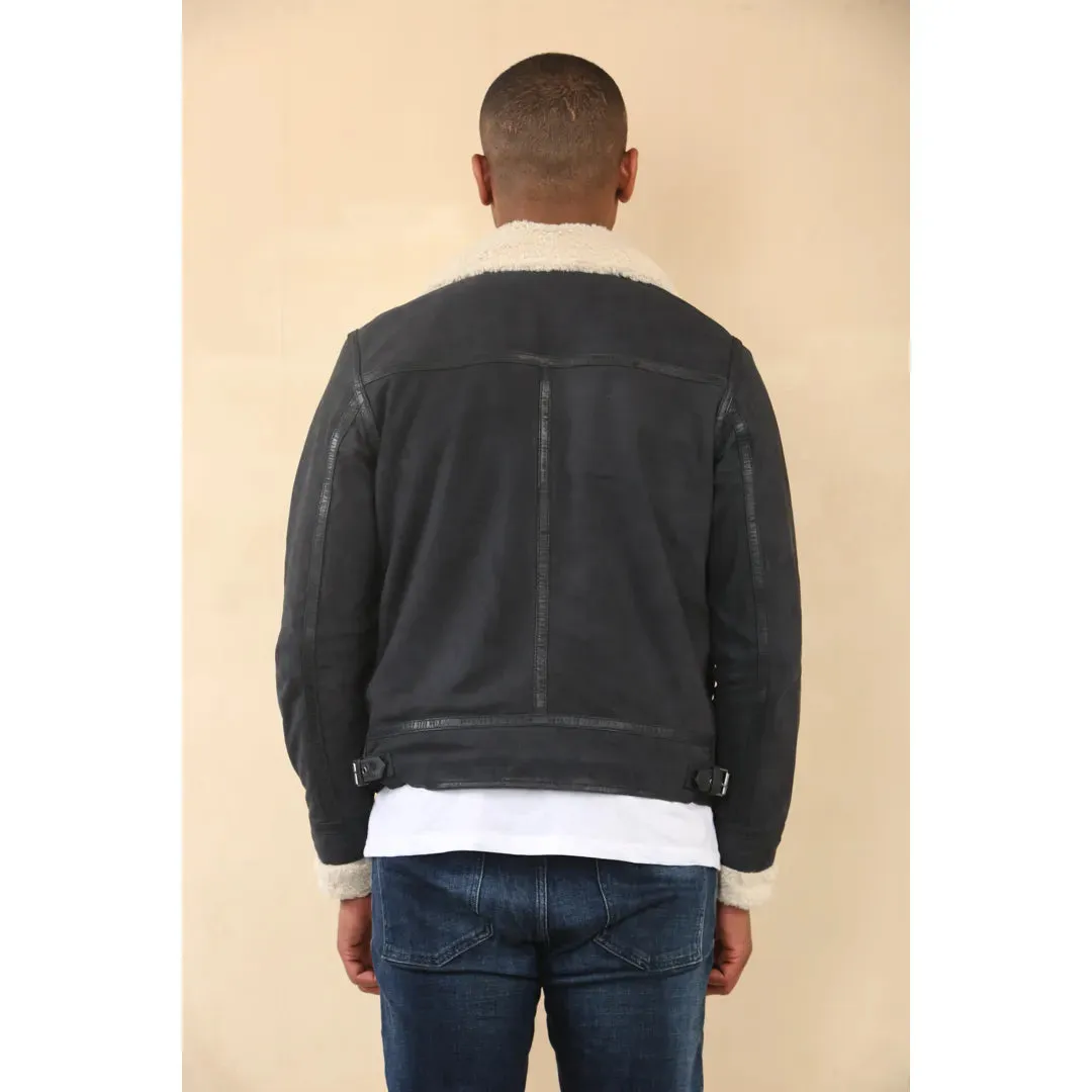 Suede Pilot Aviator Leather Jacket