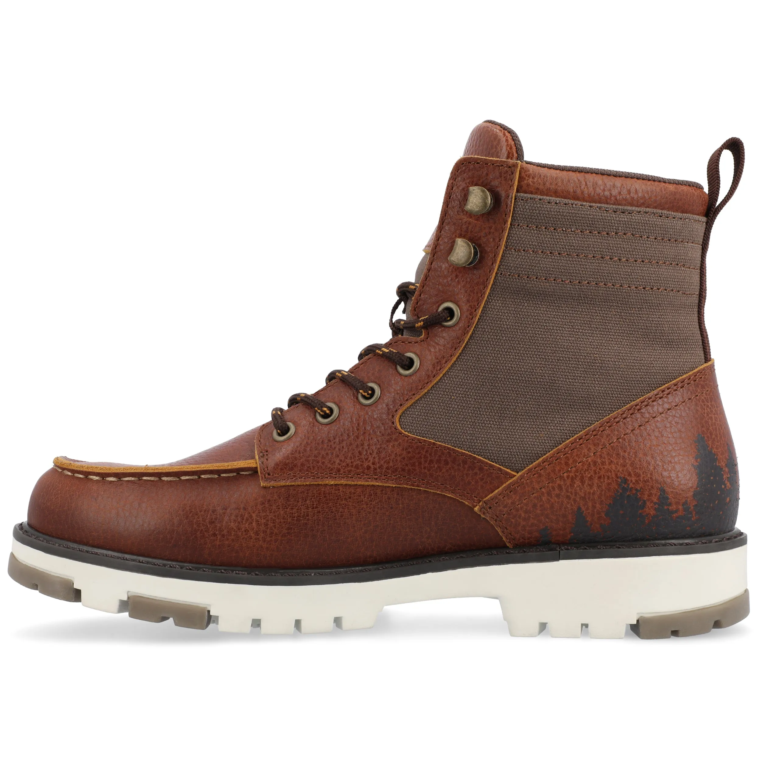 Territory Timber Water Resistant Moc Toe Lace-up Boot