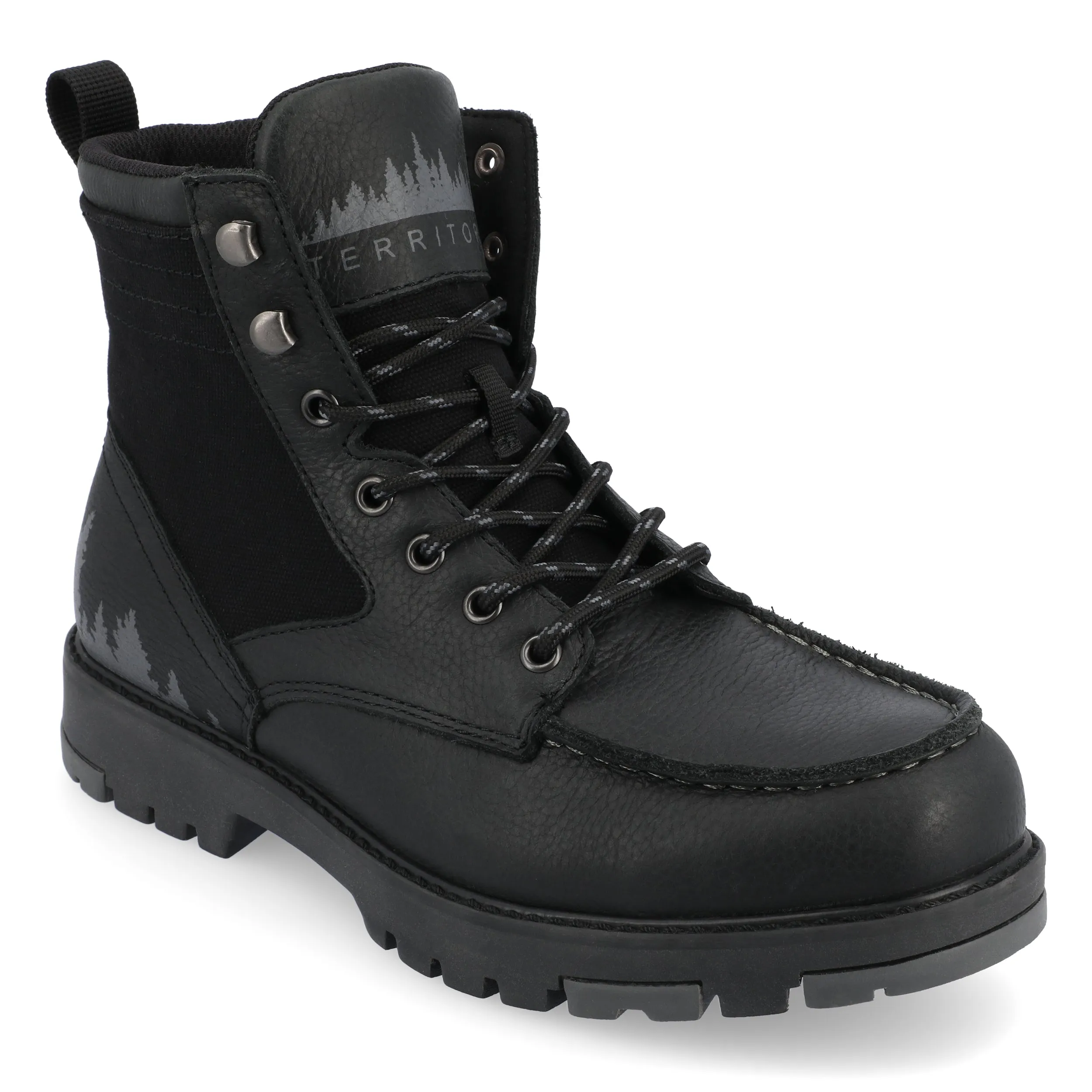 Territory Timber Water Resistant Moc Toe Lace-up Boot