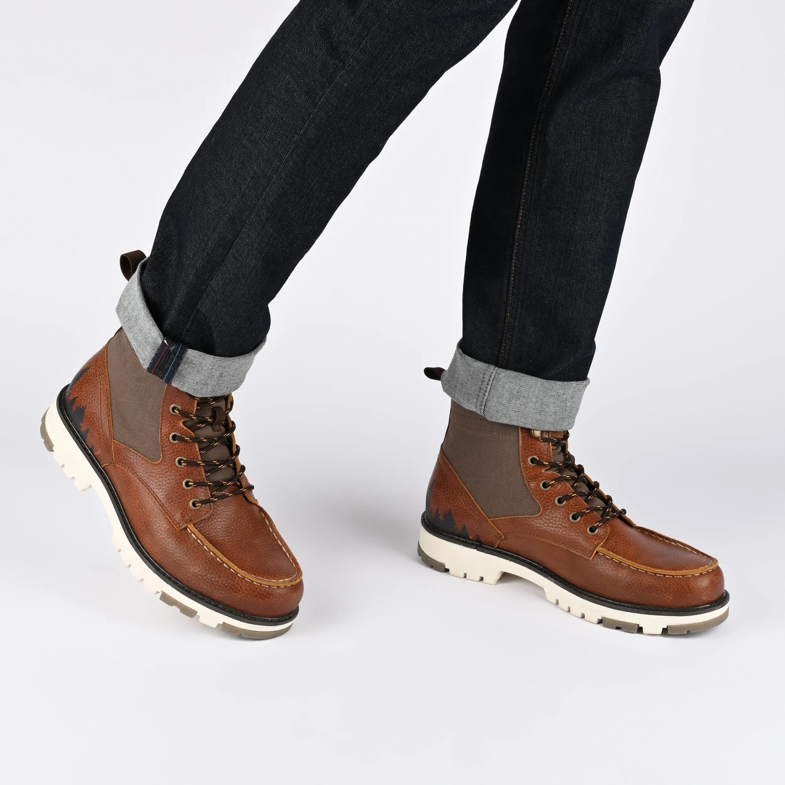 Territory Timber Water Resistant Moc Toe Lace-up Boot