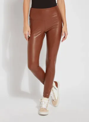 Textured Vegan Leather Leggings In Harness
