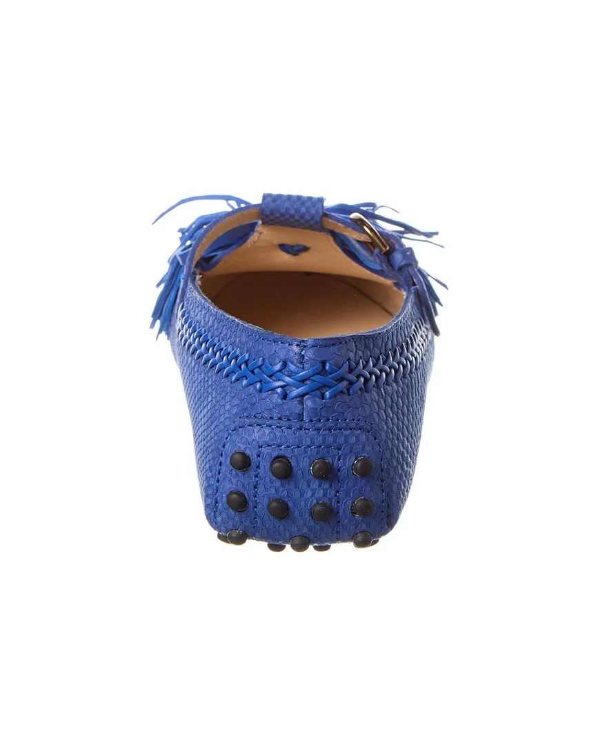 TOD��s Gommino T-Ring Leather Loafer