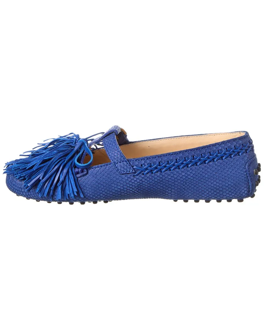TOD��s Gommino T-Ring Leather Loafer