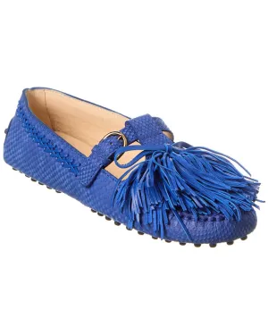 TOD��s Gommino T-Ring Leather Loafer