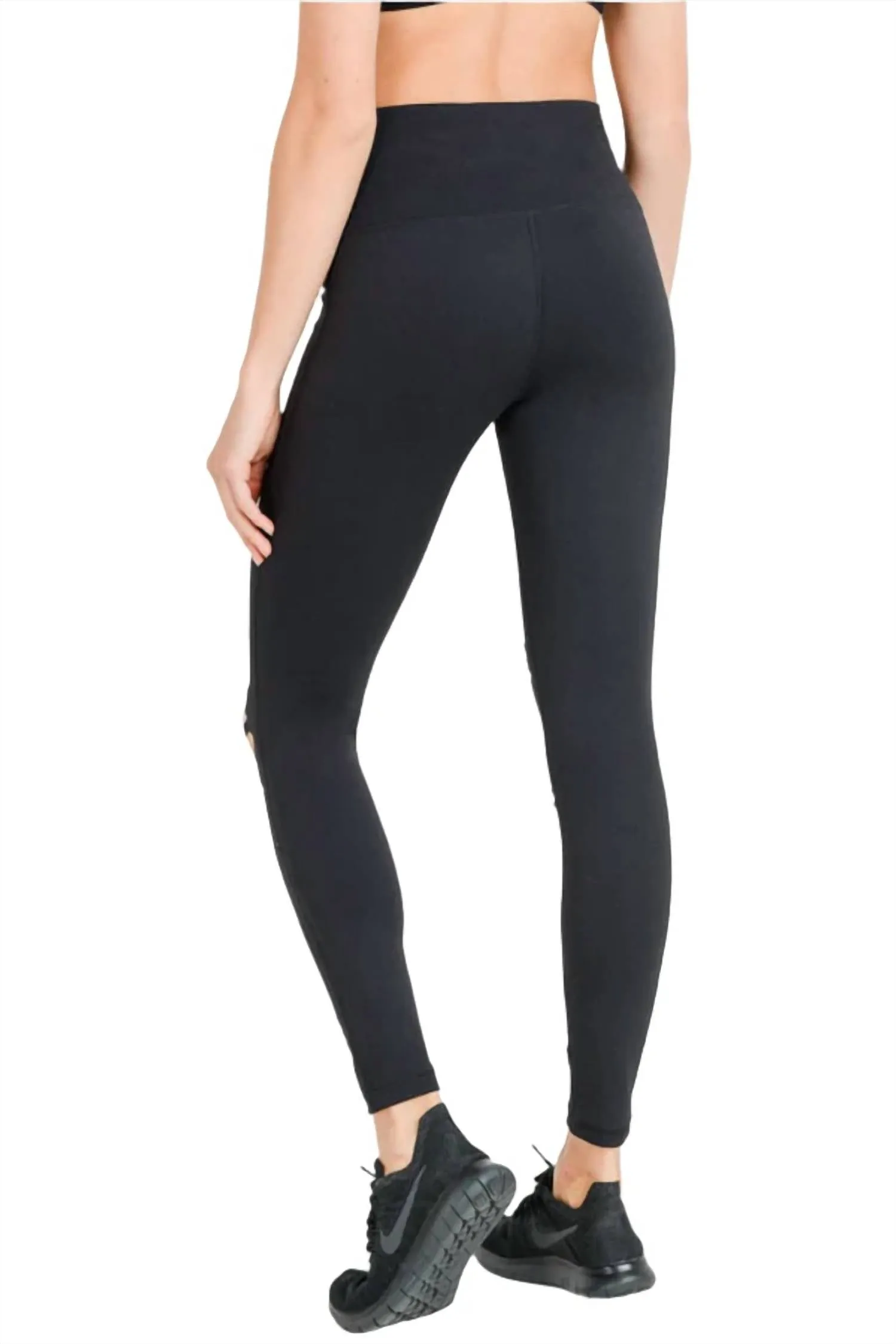 Torn Legging In Black