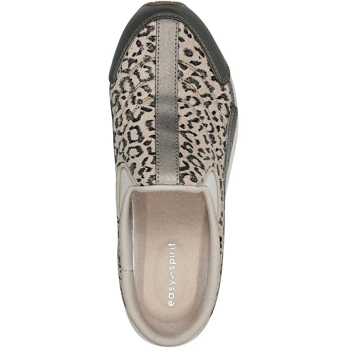 TRAVEL TIME 730 Womens Animal Print Leather Slip-On Sneakers