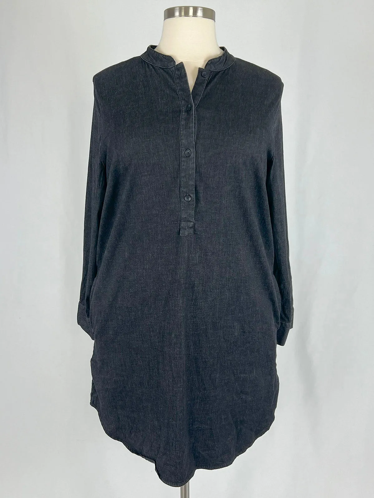 Universal Standard Size M (18/20) Black Chambray Dress