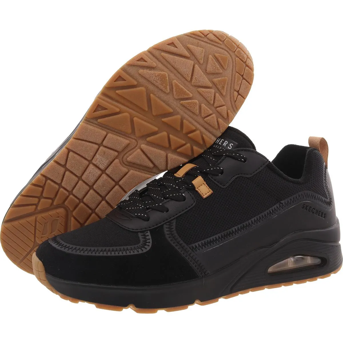 Uno-Layover Mens Lace-Up Manmade Casual And Fashion Sneakers