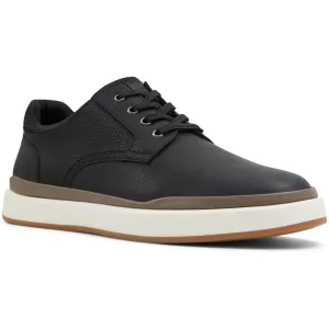 Upton Mens Lace-Up Faux Leather Oxfords