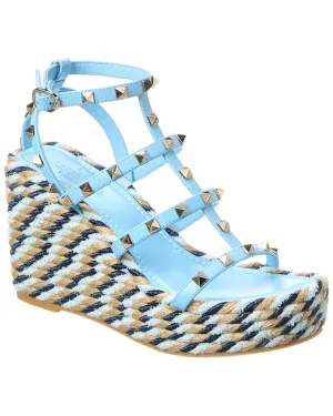 Valentino Rockstud 95 Caged Leather Sandal