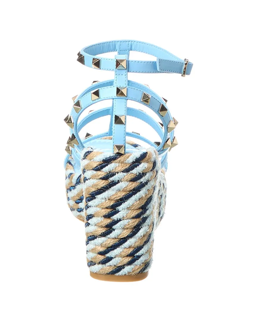 Valentino Rockstud 95 Caged Leather Sandal