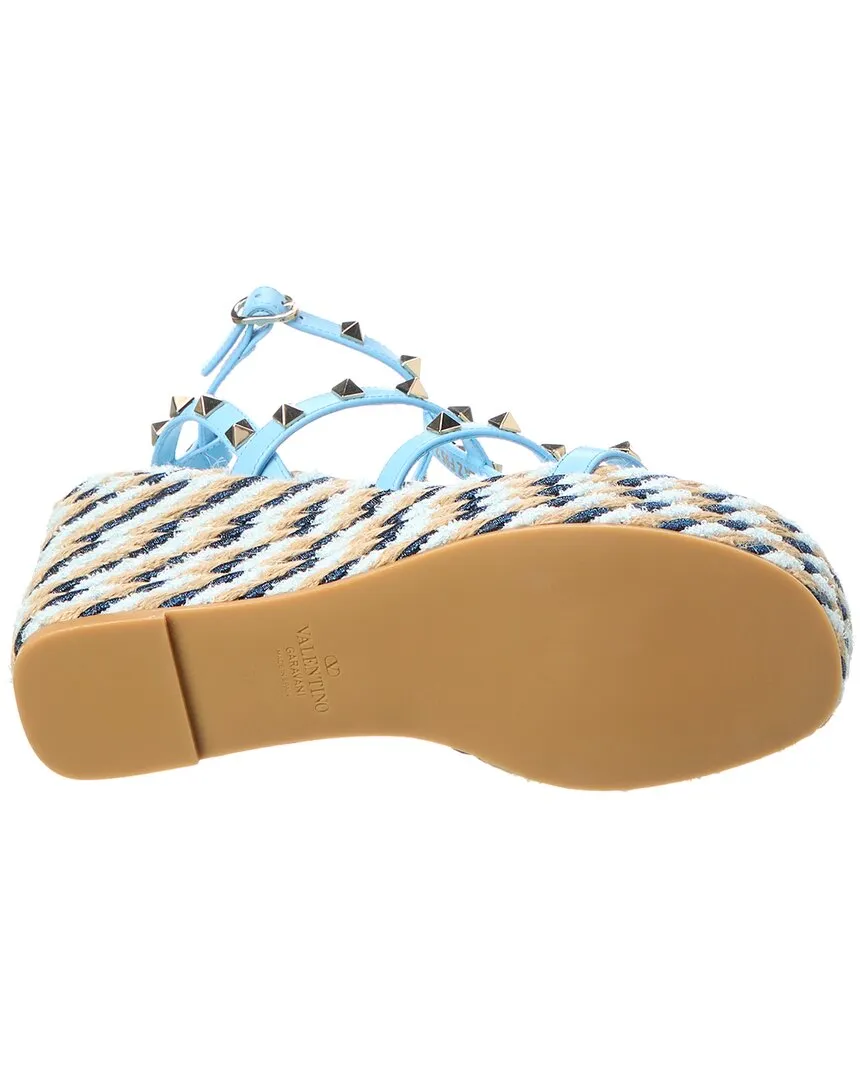 Valentino Rockstud 95 Caged Leather Sandal