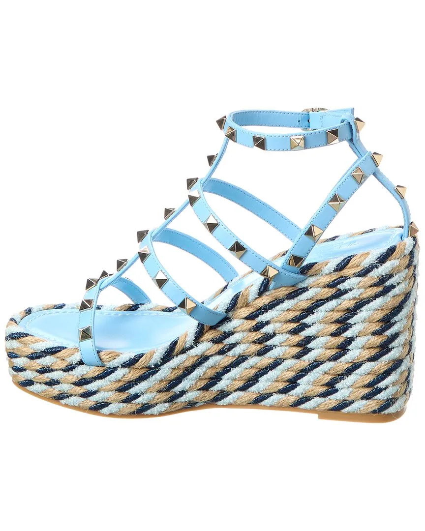 Valentino Rockstud 95 Caged Leather Sandal
