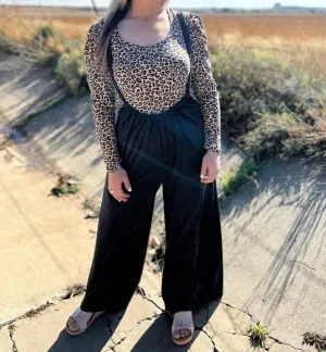 Velvet Jumpsuits In Black