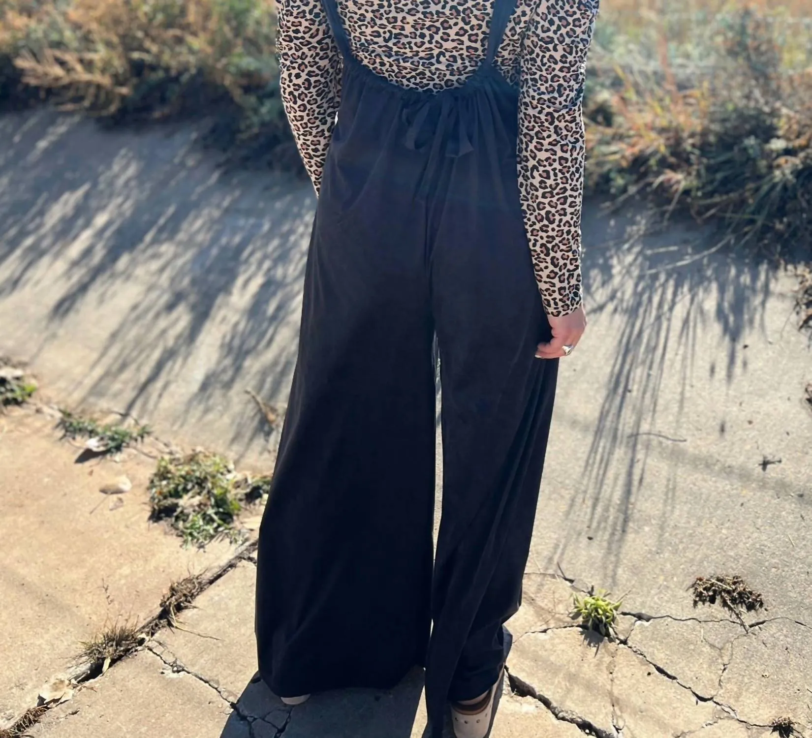 Velvet Jumpsuits In Black