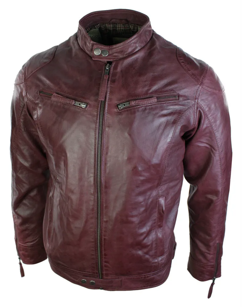 Vintage Slim Fit Real Leather Jacket