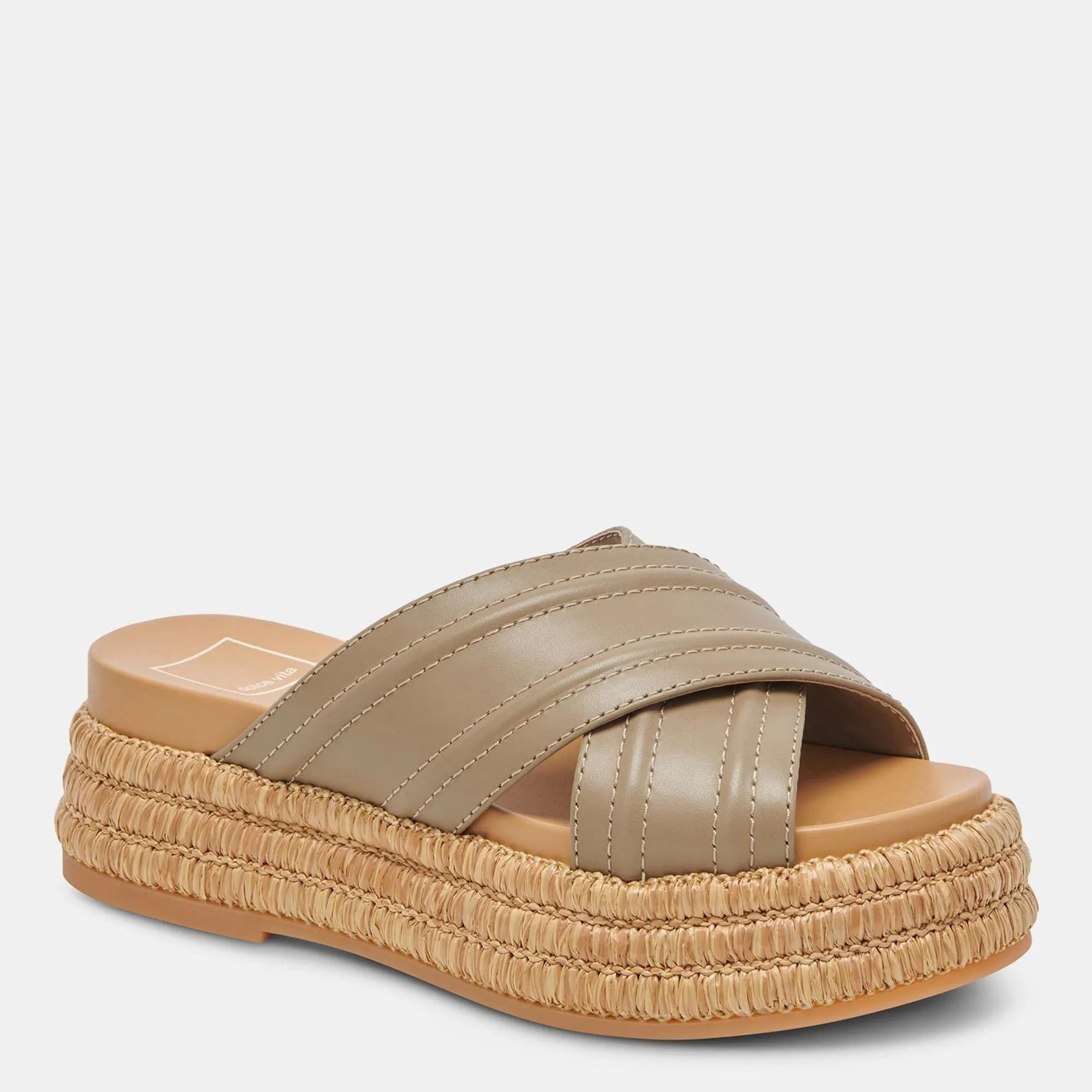 Weslee Sandals Olive Leather