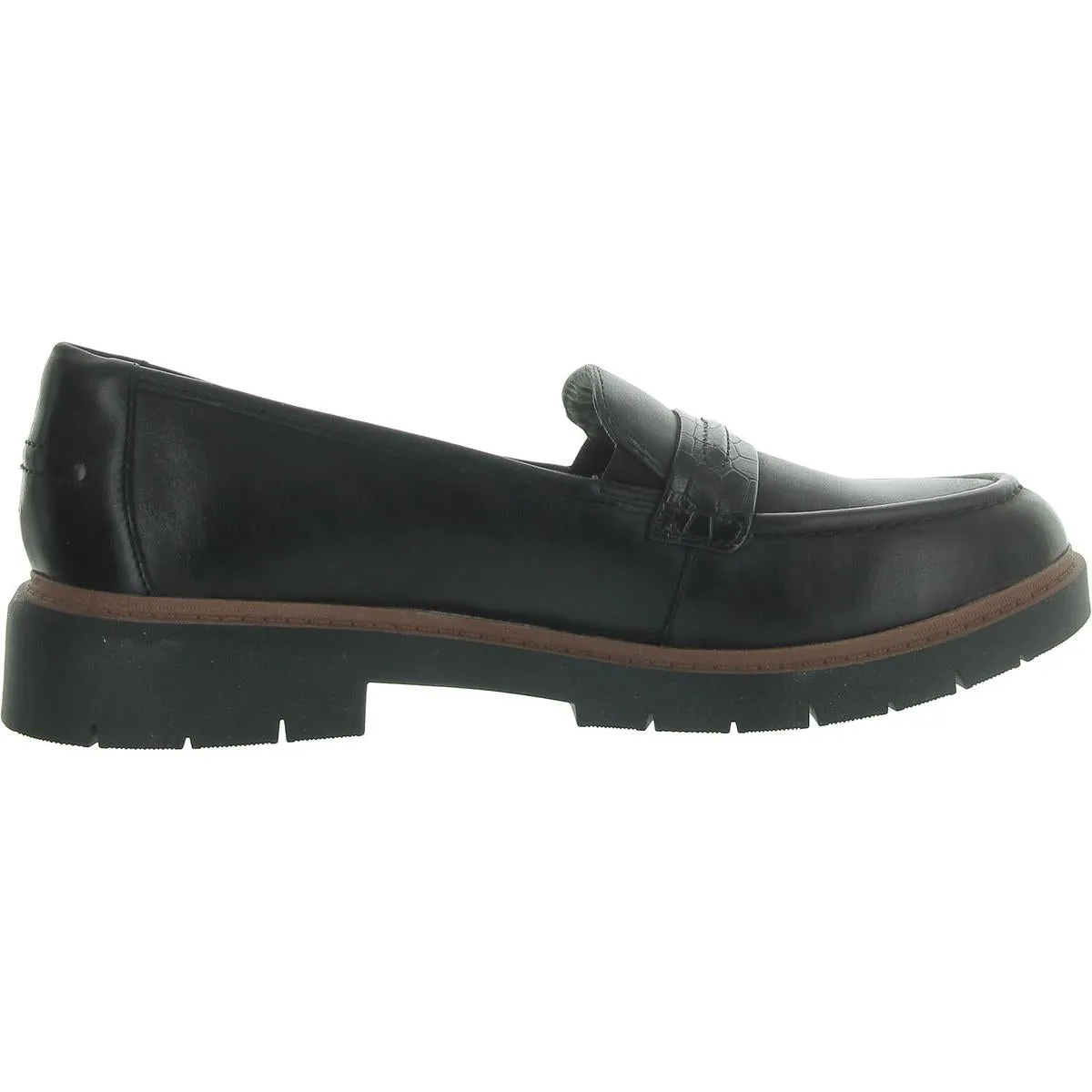 Westlynn Bay Womens Leather Slip-On Loafers