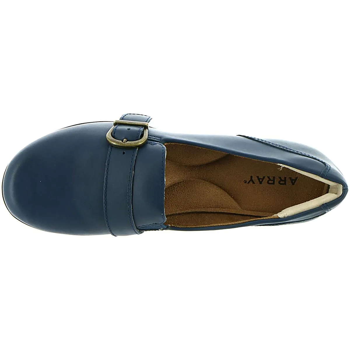 Whitney Womens Leather Buckle Loafers