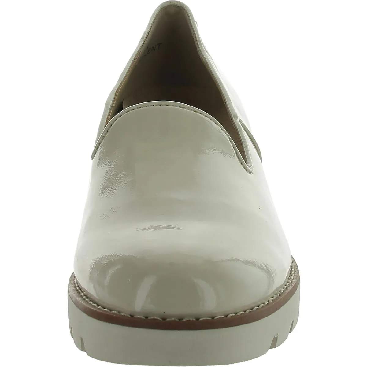 Willa Womens Patent Leather Slip On Loafers