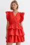 WOMEN IN RED DRESS