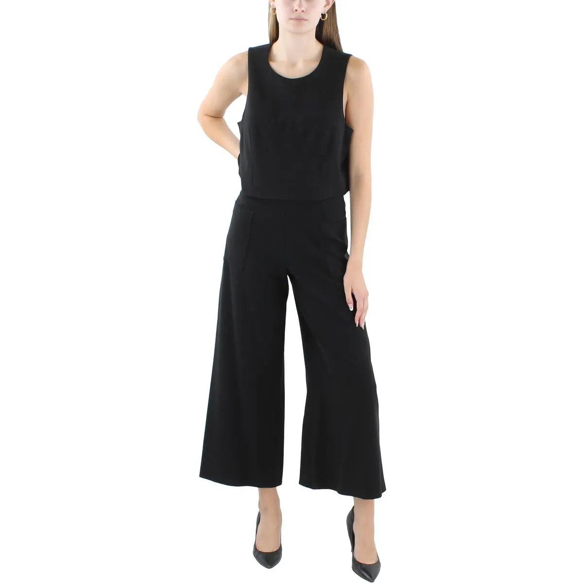Womens 2 PC Sleeveless Jumpsuit
