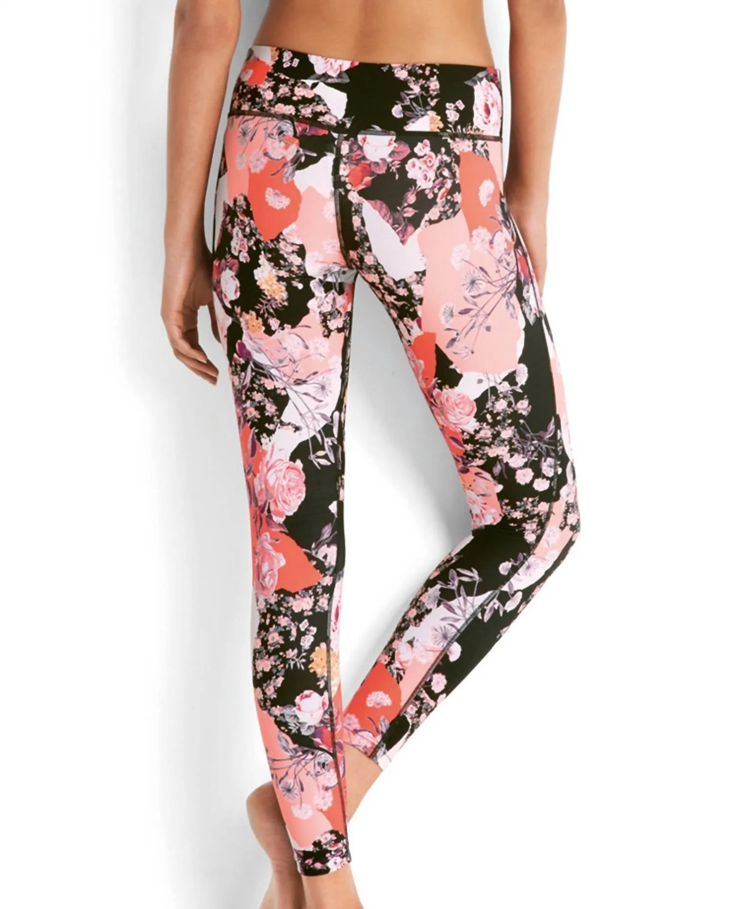 Women's Active Legging In Sea Ocean Rose