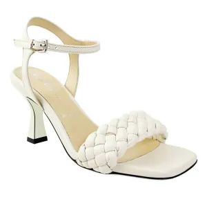 Women's Aneesha Ankle Strap Sandal Heel In Ivory