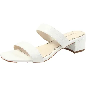 Womens Block Heel Man Made Slide