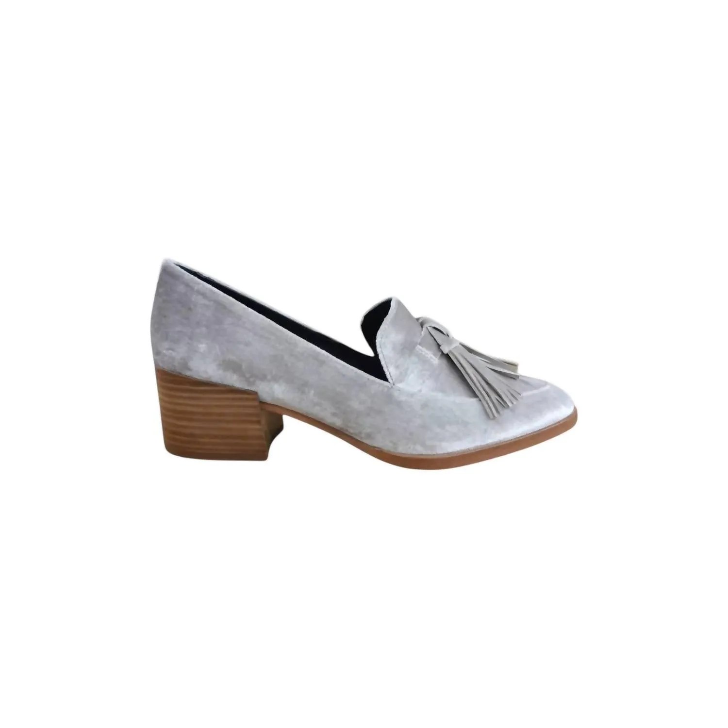 Women's Edie Velvet Loafers In Putty Smooth Velvet
