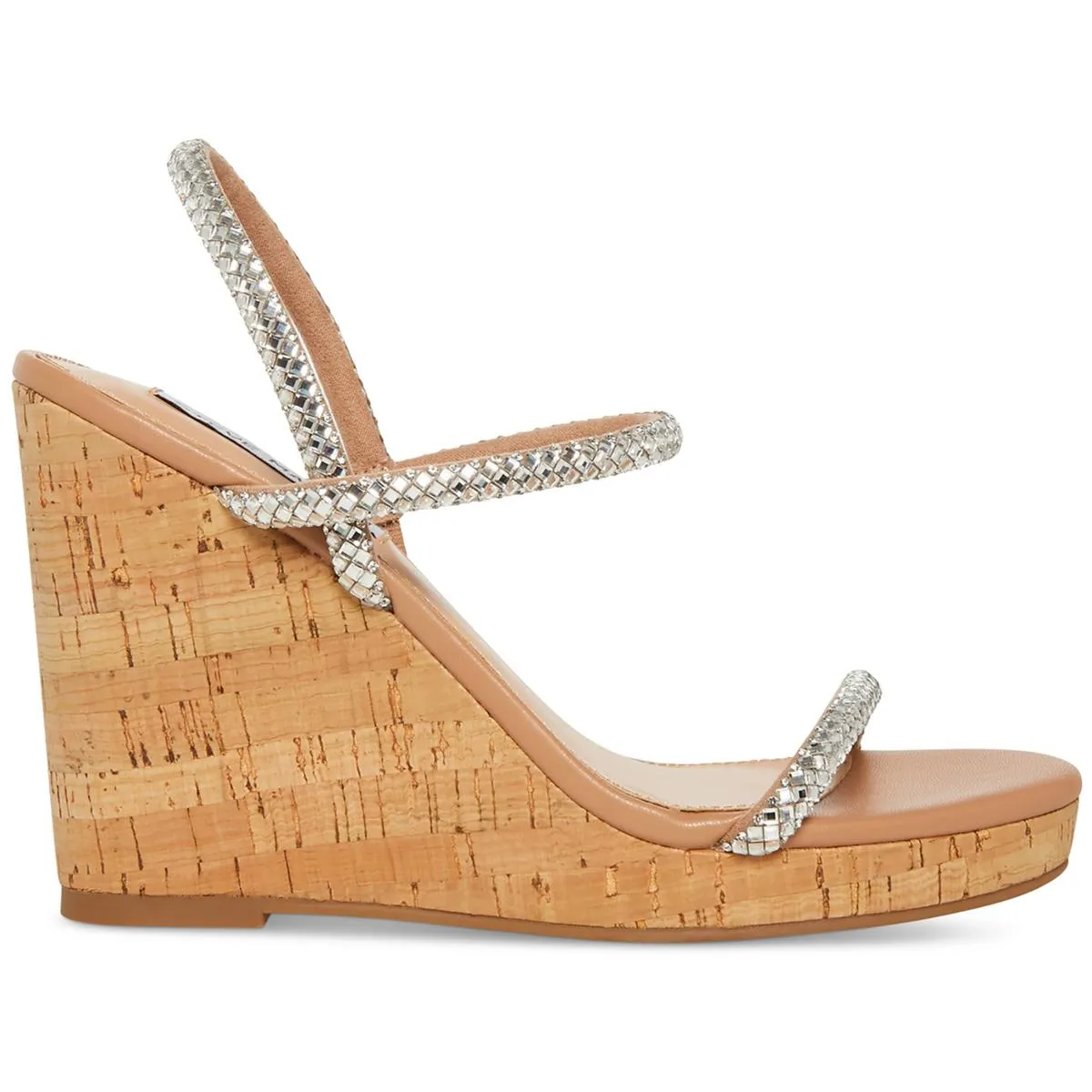 Womens Faux Leather Faux Suede Wedge Sandals
