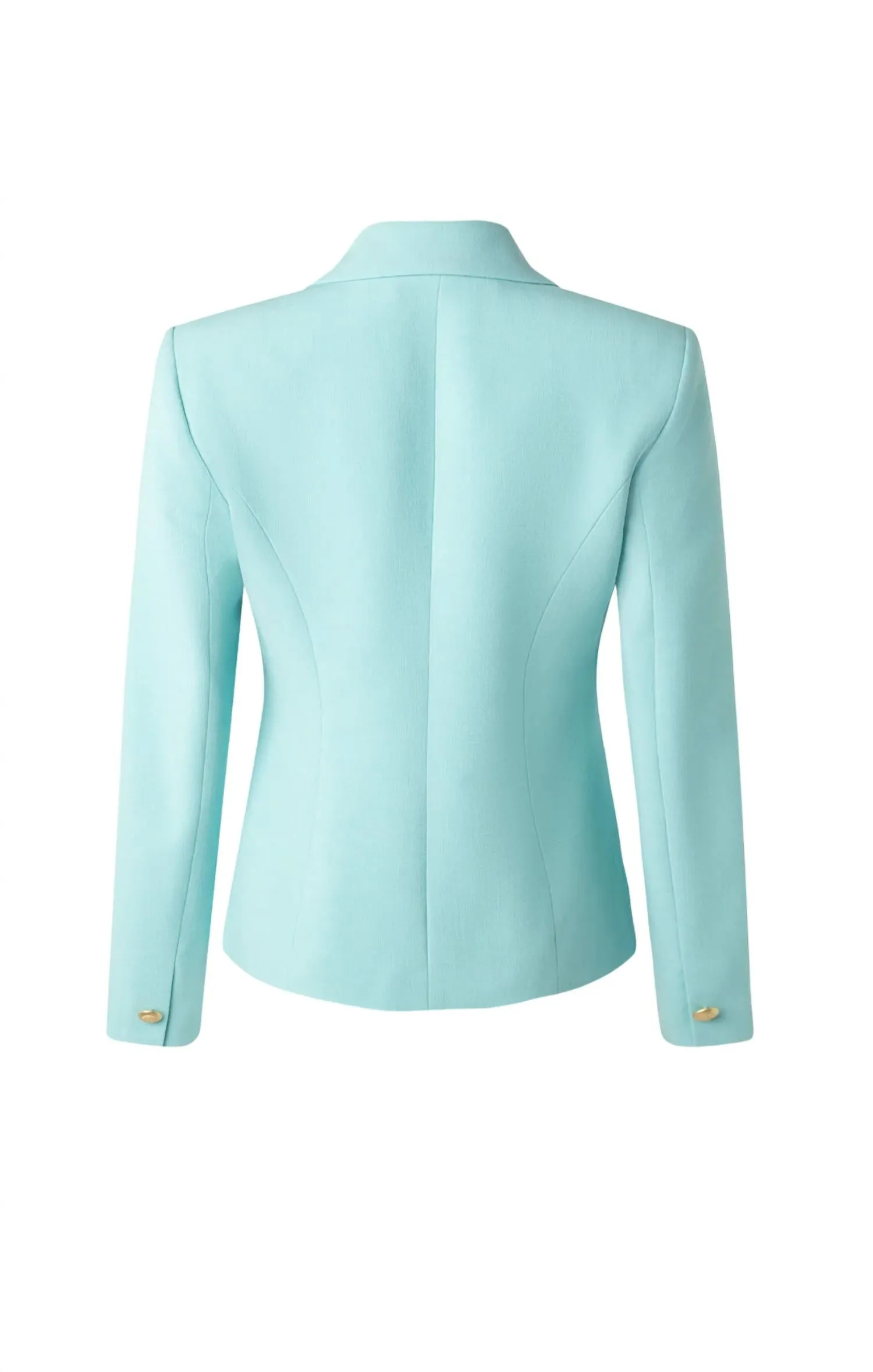 Womens Jacket 6 Buttons Suit Jacket In Aqua