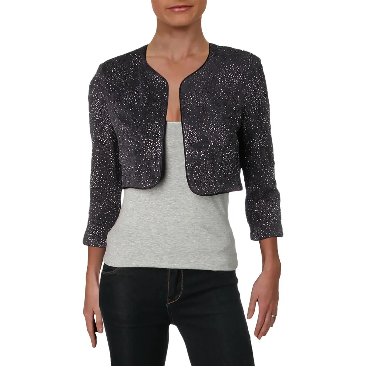 Womens Knit Crop Bolero
