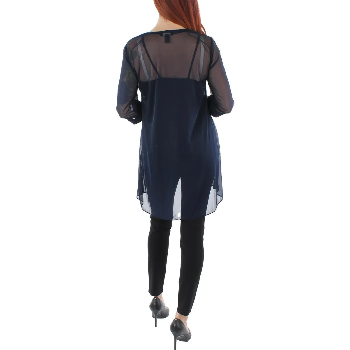 Womens Lace Trim Embellished Jacket
