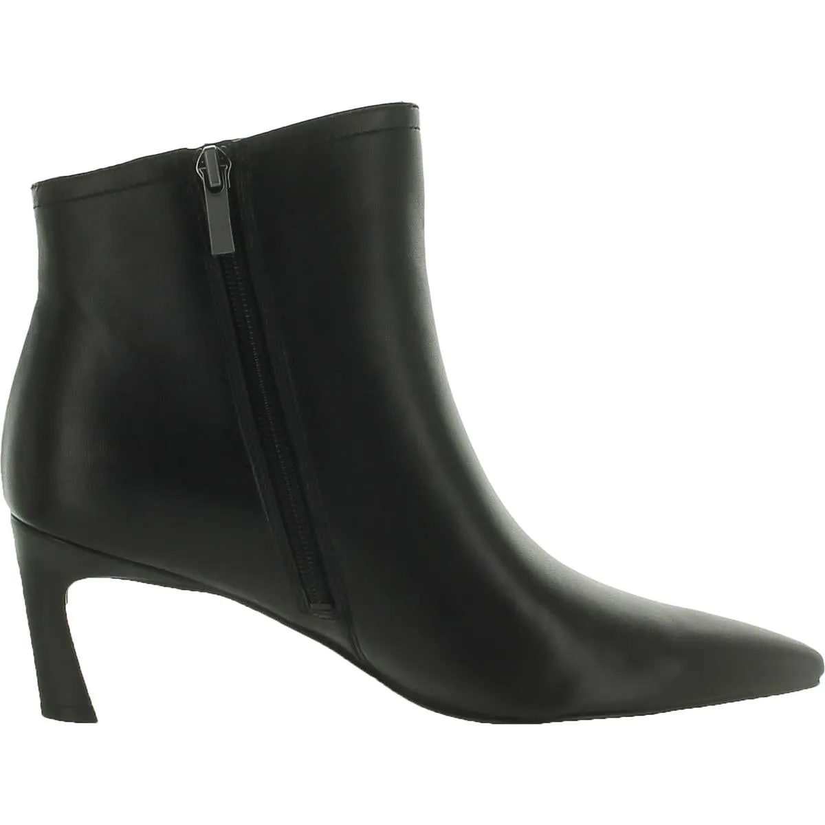 Womens Leather Pointed Toe Booties